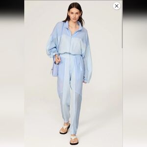 Paradised Blue Kelsey Jumpsuit Size L